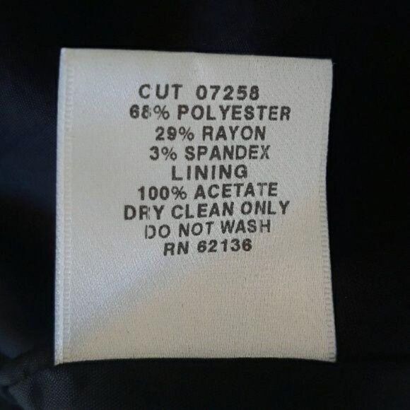 Guess Collection Blazer Boyfriend Single Breasted Boxy Button Career Black L - Picture 8 of 8